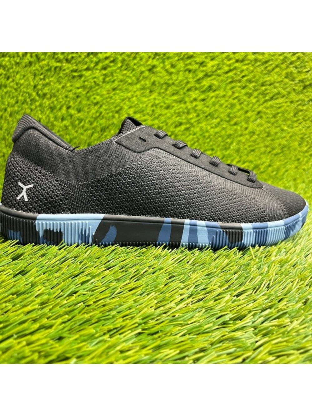 Flux Adapt Trainer Black Blue Womens Size 8.5 Mens Size 7.5 Athletic Knit Shoes